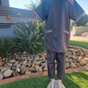 Uniform Grey And Pink 3 Piece