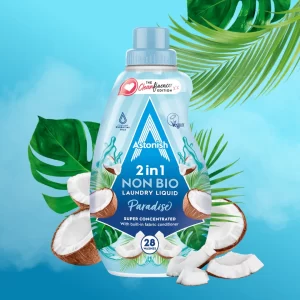 Astonish Laundry Liquid Super Concentrated Non Bio Paradise-840ml