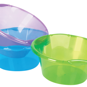 Set of 3 x 9Lt Buckets And Matching Microfiber Cloths