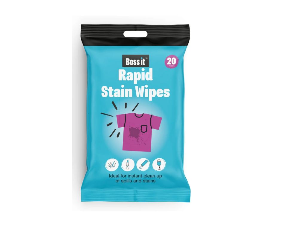 Boss It Rapid Stain Wipes pack of 20