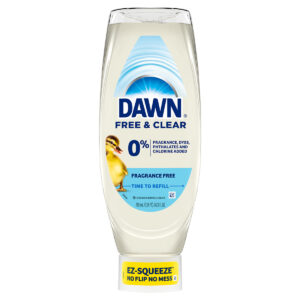Dawn Free & Clear EZ-Squeeze Dish Soap, Unscented-718ml